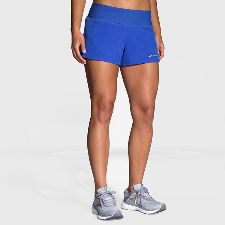 Brooks Chaser 3 - Pantalones Cortos Mujer - Azules (XJUB-06359)